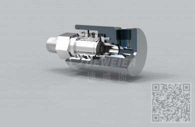 機床主軸專用高速旋轉接頭90°